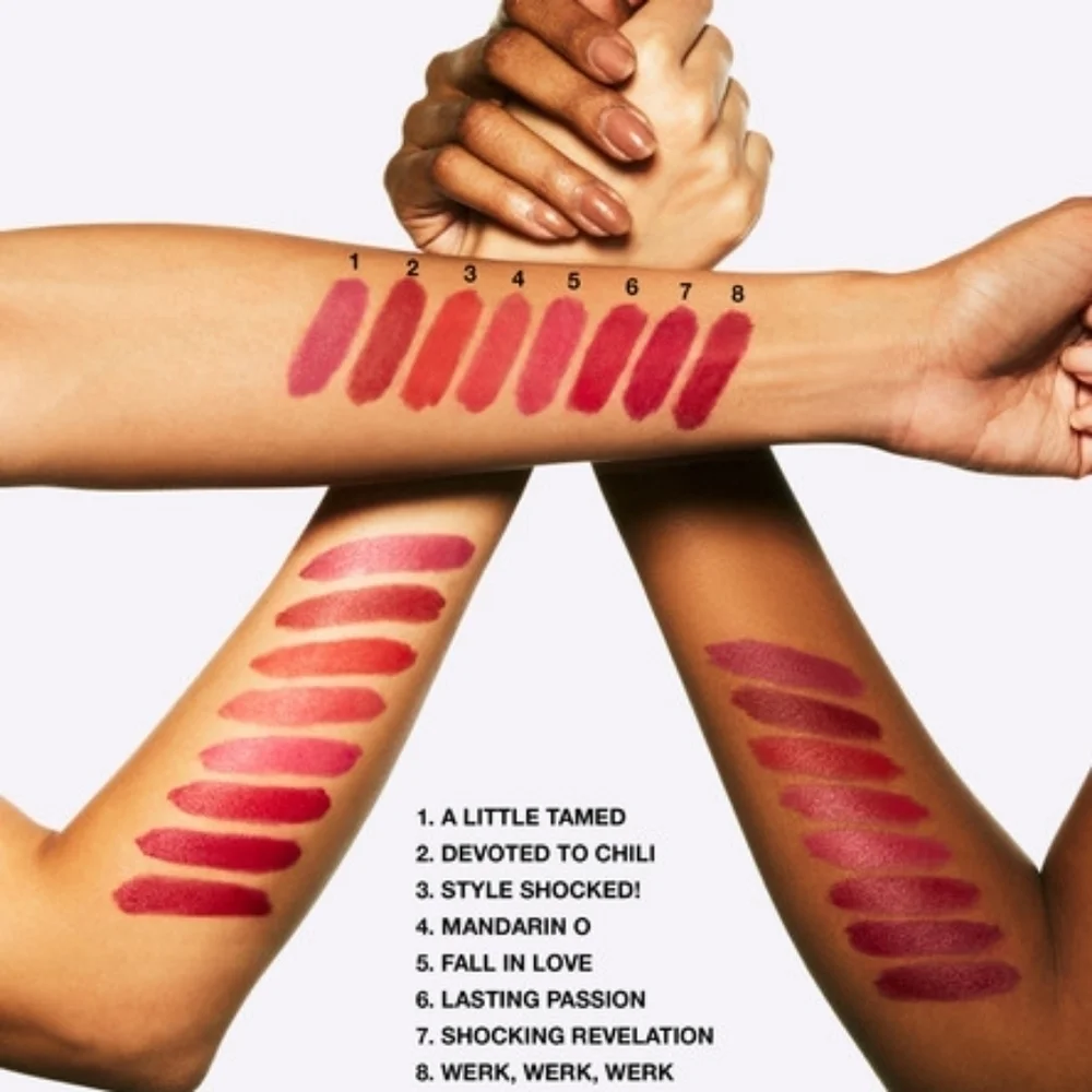 MAC Devoted to Chili 316 Lipstick, Powder Kiss (New)